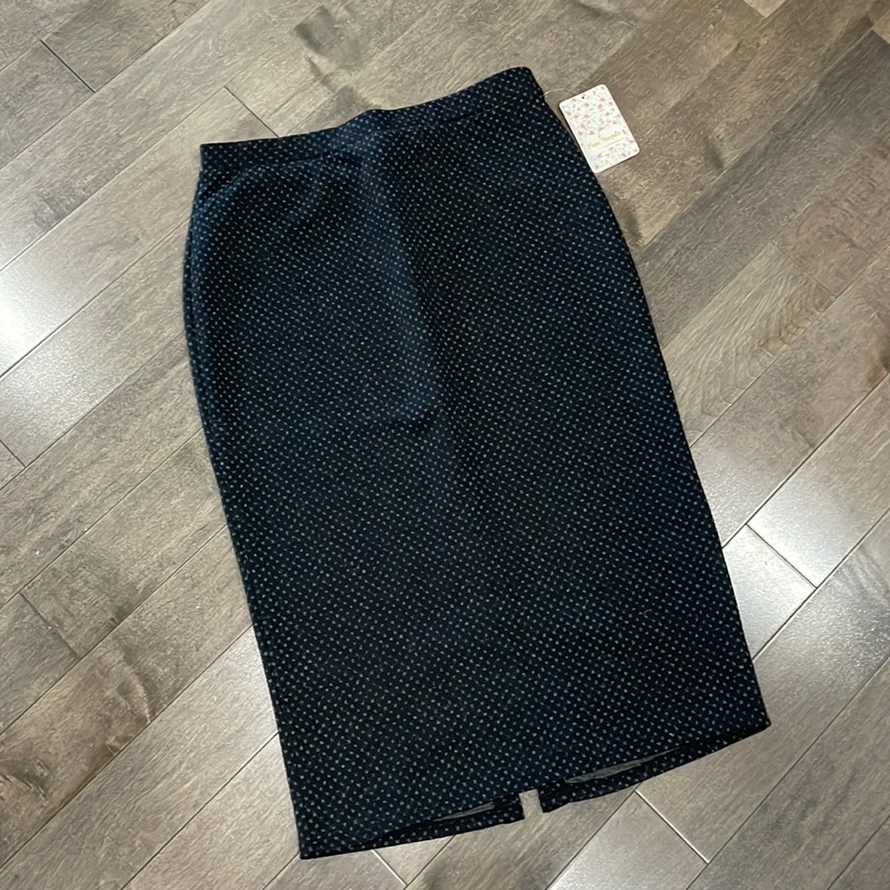 Free People Midnight Blue Pencil Skirt